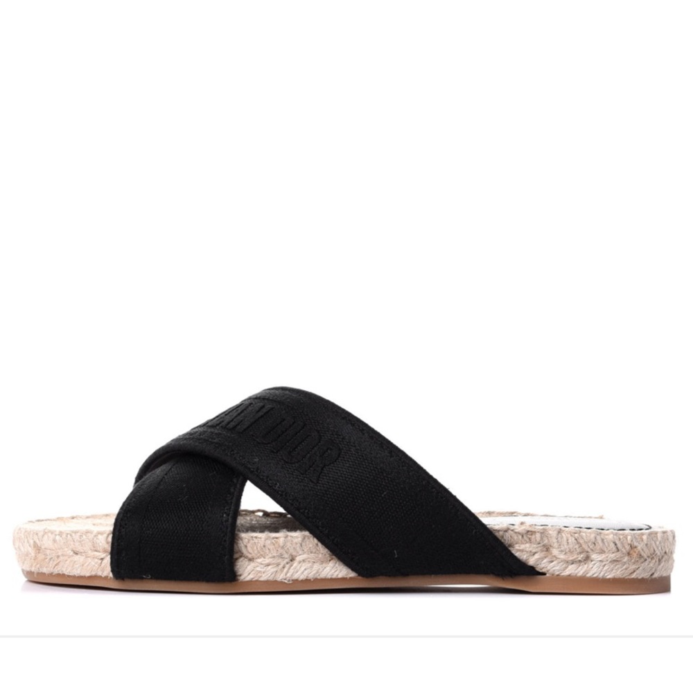 Dior Espadrille Slides View 2